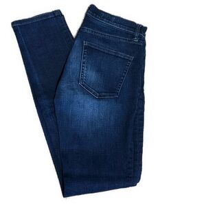 GAP Women's Slim Straight Mid Rise Dark Wash Stretchy Jeans